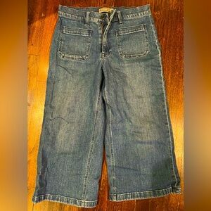 J.Crew Point Sur Wide Leg Cropped Jeans 30P